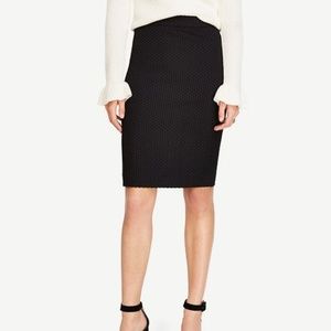 Ann Taylor Textured Dobby Pencil Skirt